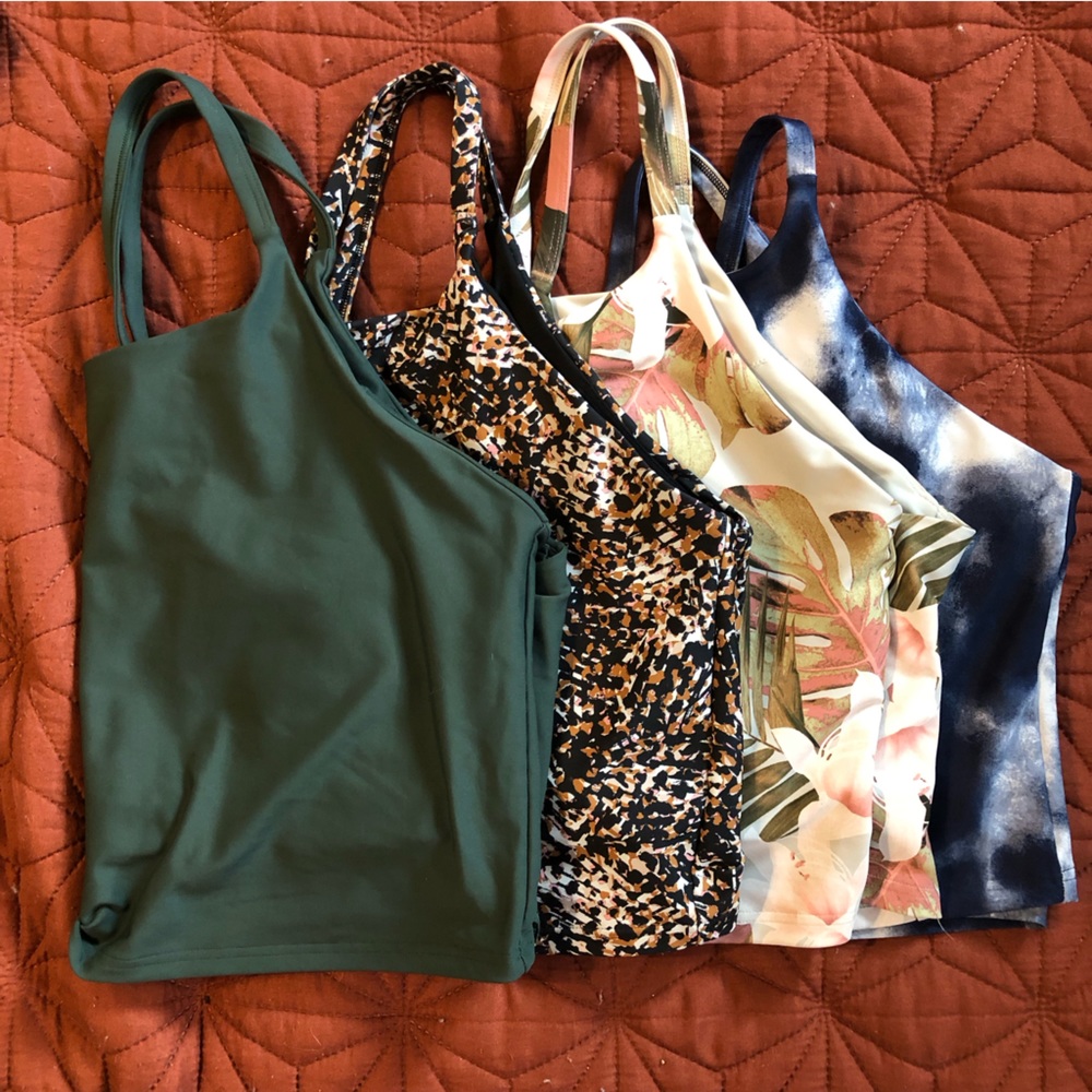 Set of 4- Longline sports bras